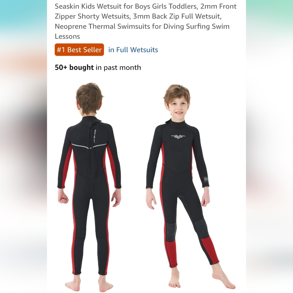 Youth Black and Red Swim Rashguard